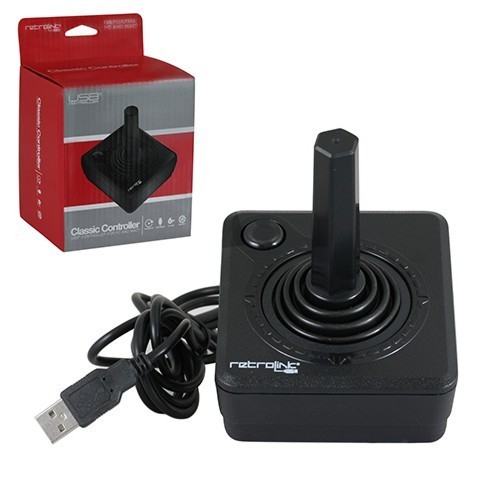 Retro Link Atari Style USB Controller (schwarz)