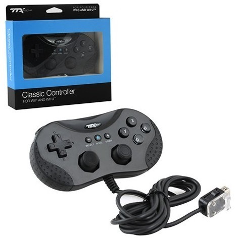 Classic Controller TTX Tech (schwarz) zu Wii/Wii U