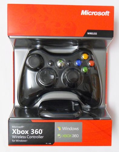 Xbox 360 MS wireless Controller für Windows (schwarz)